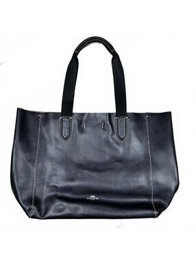Coach Tote Bag Black Leather Vintage